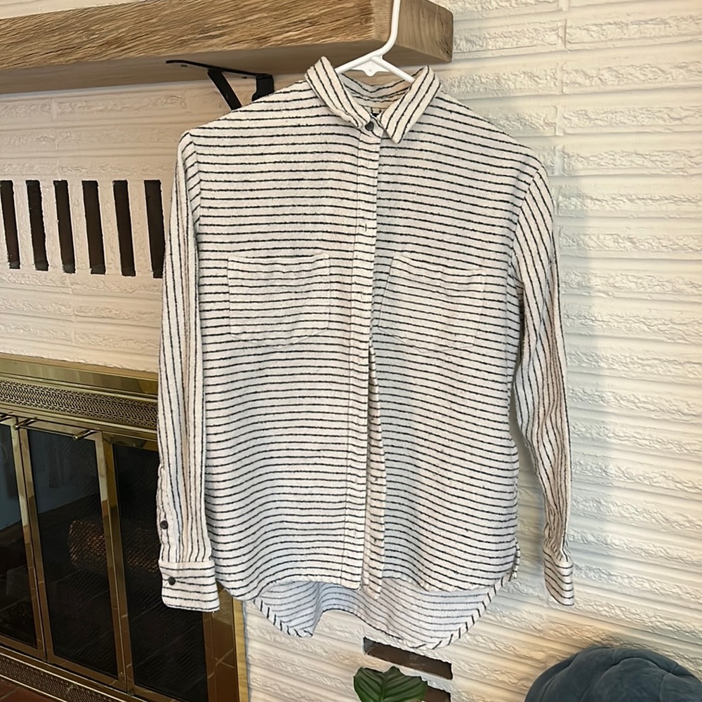 Madewell Oversized Striped flannel